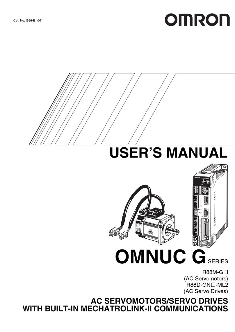Omron OMNUC G Series user manual Omron OMNUC G Series user manual