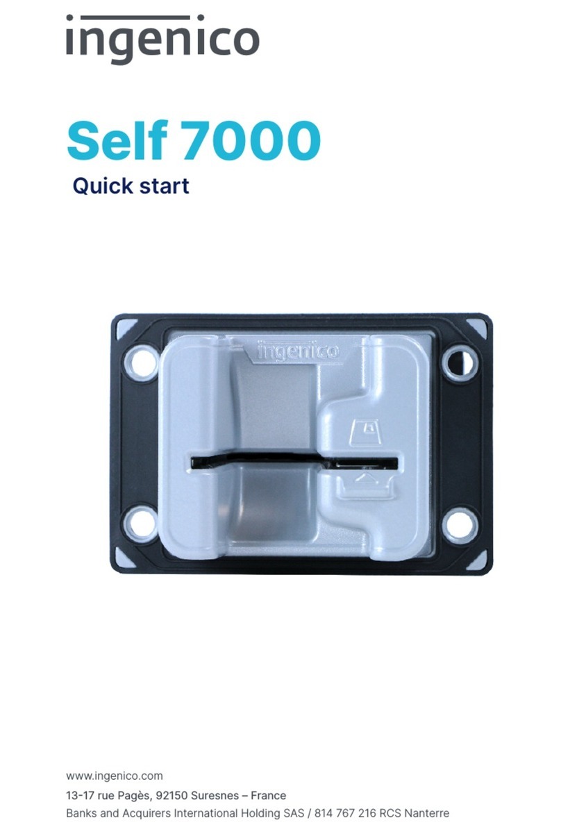 Ingenico Self 7000 quick start guide