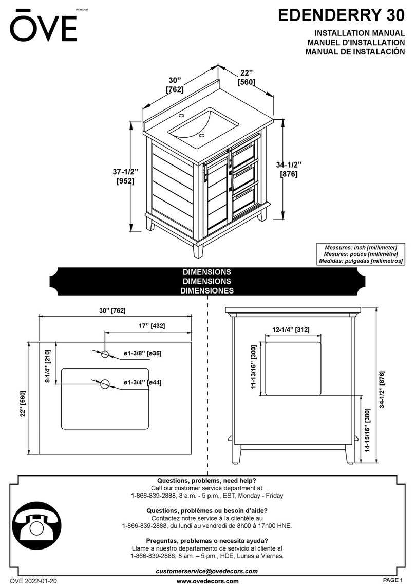 OVE EDENDERRY 30 User manual