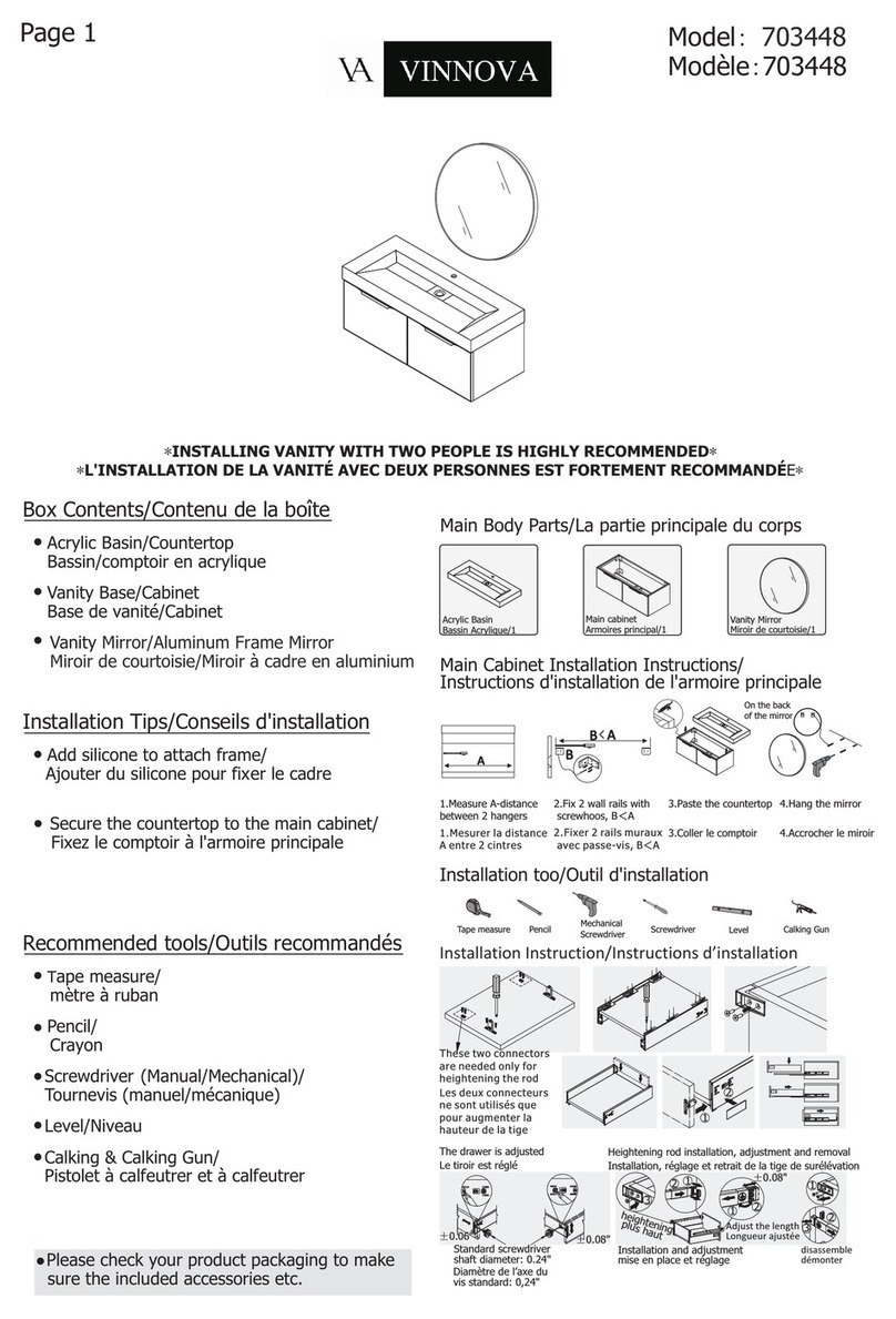 VINNOVA 703448 User manual VINNOVA 703448 User manual