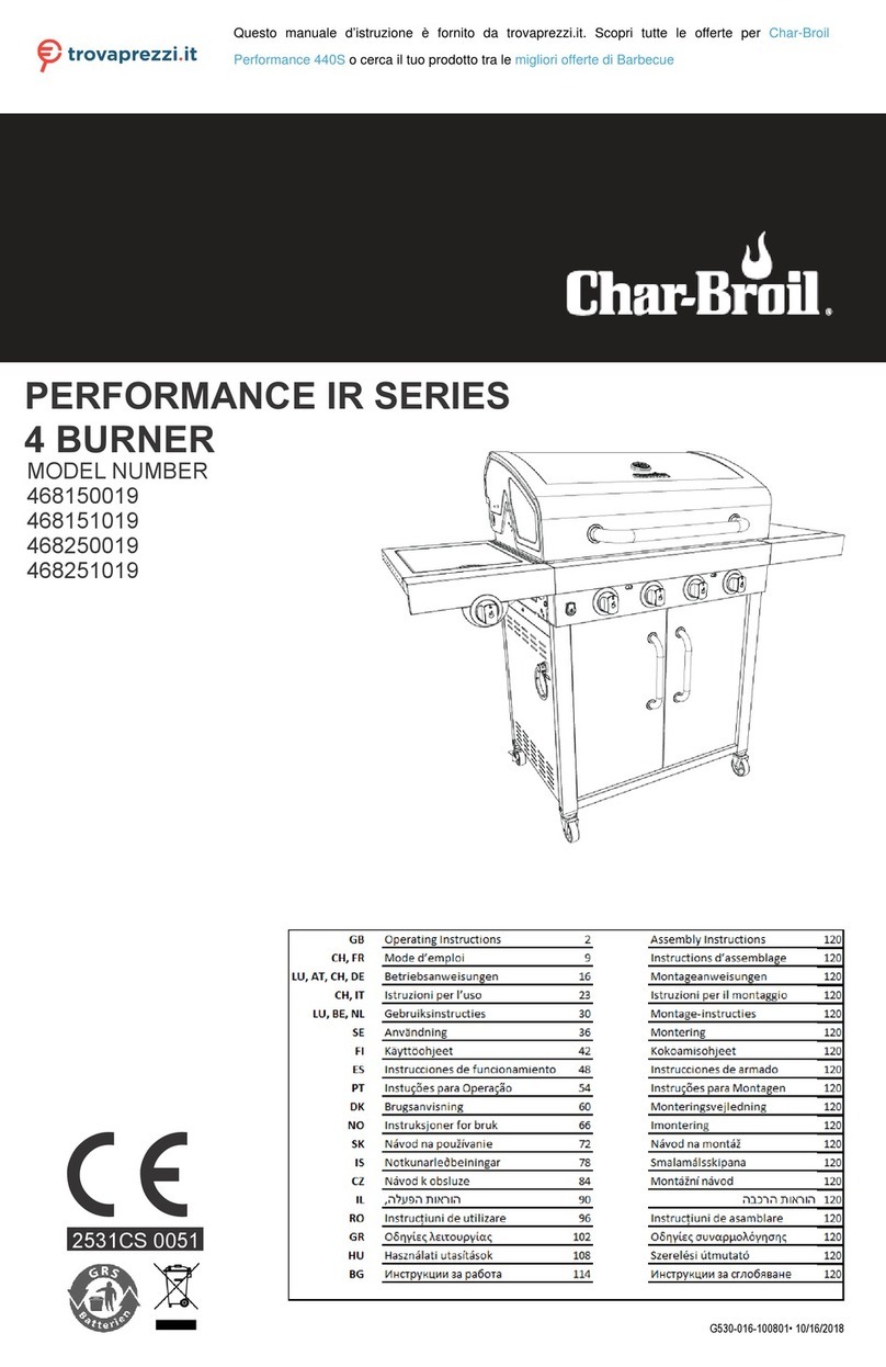 Char-Broil PERFORMANCE 440S operating instructions