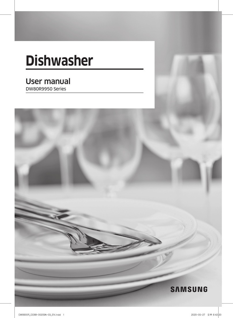 Samsung DW80R9950US/AA-01 User manual