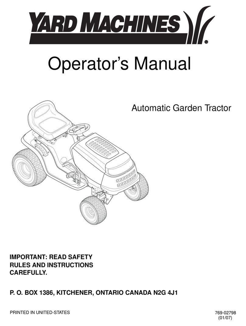 Yard Machines 14AP801P500 Operator's manual
