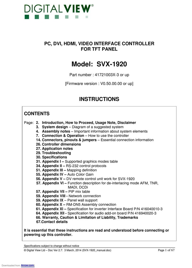 digitalview 41721003X-3 User manual