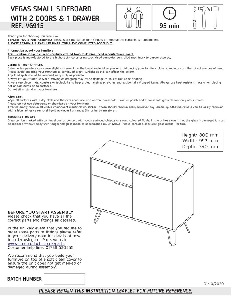 Core Products VEGAS VG915 User manual