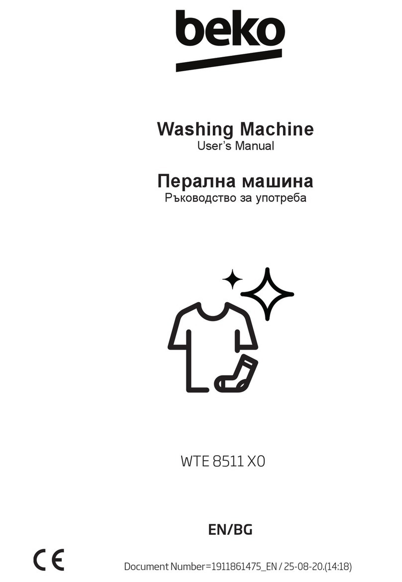 Beko WTE 8511 X0 user manual