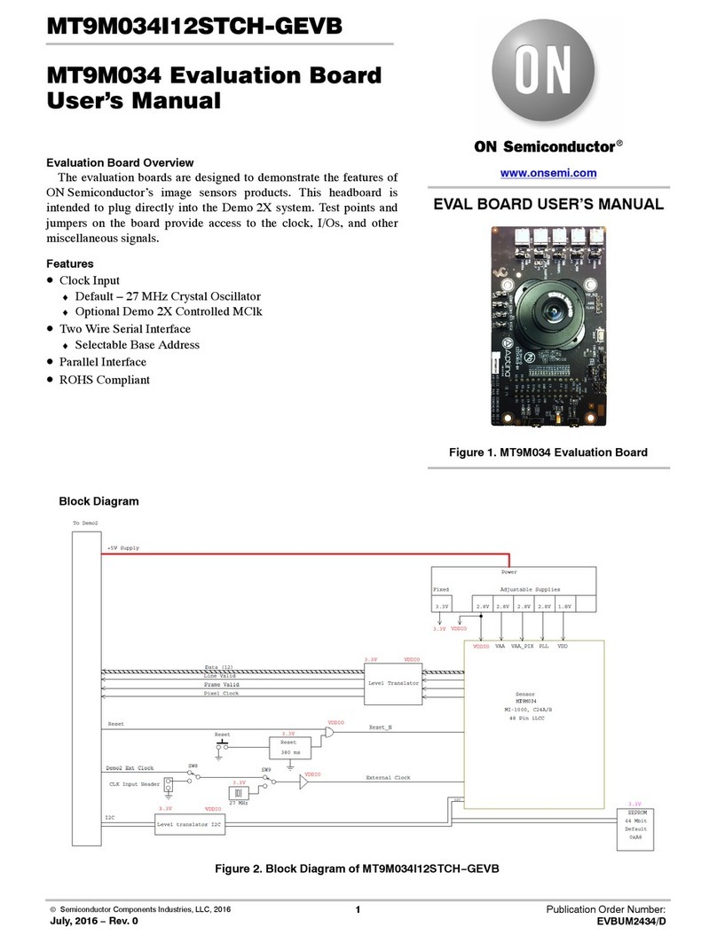 ON Semiconductor MT9M034I12STCH-GEVB user manual