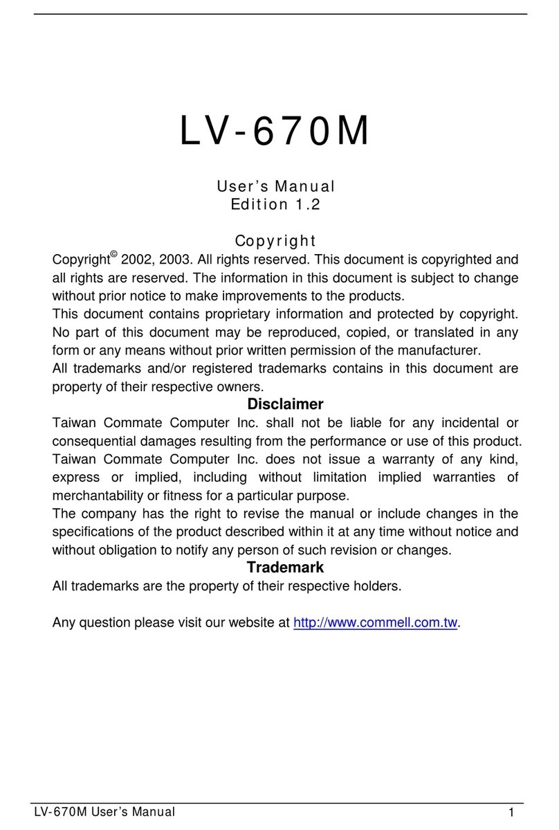 Commell LV-670M user manual