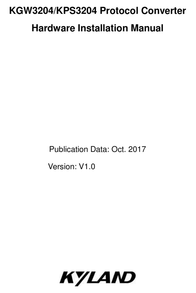 KYLAND KPS3204 Hardware installation manual