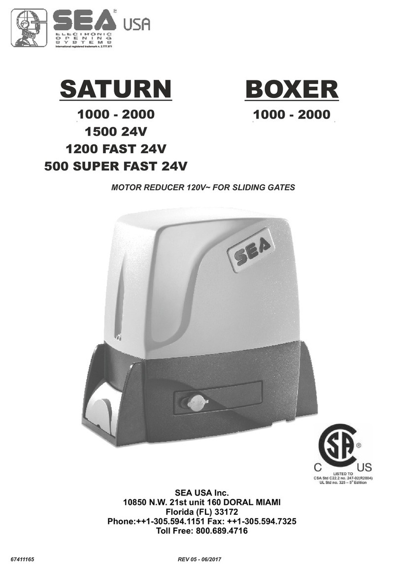SEA Boxer 1000 User manual