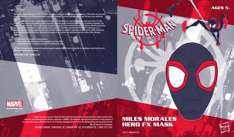 Hasbro SPIDER-MAN MILES MORALES HERO FX MASK User manual