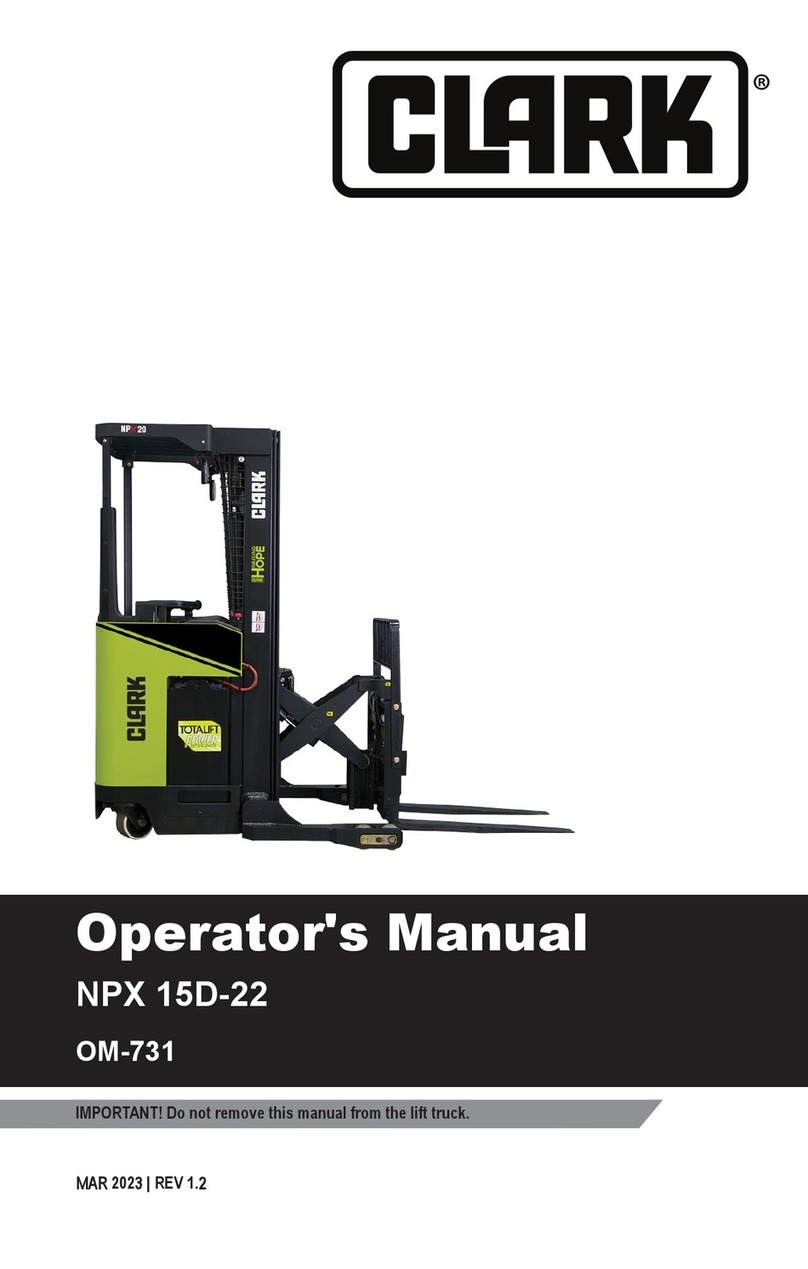 Clark NPX 15D-22 User manual Clark NPX 15D-22 User manual