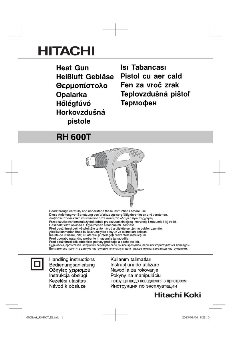 Hitachi Koki RH600T Handling instructions