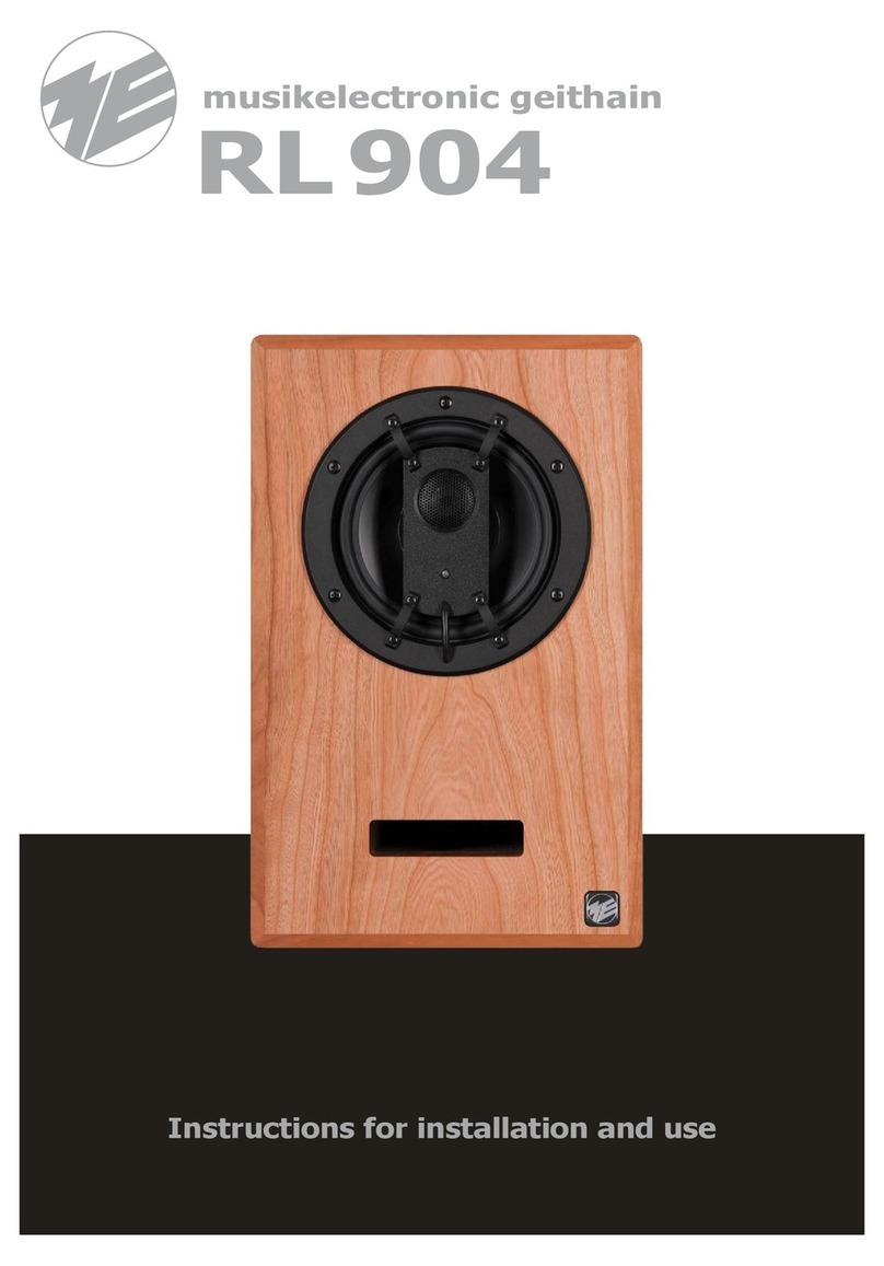 musikelectronic geithain RL 904 Instructions for installation and use