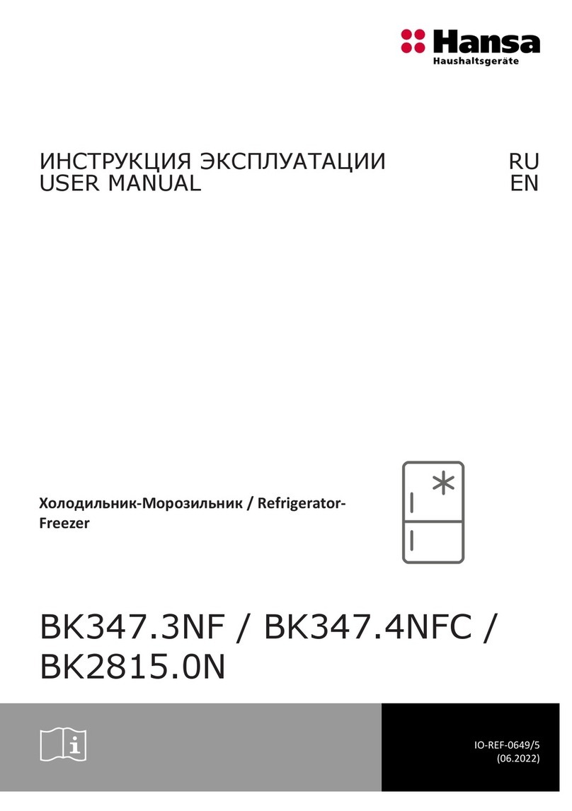 Hansa BK347.3NF user manual