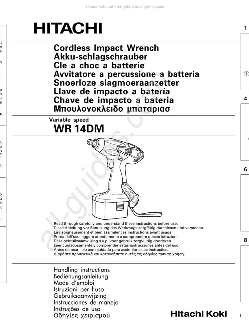 Hitachi Koki WR 14DM User manual