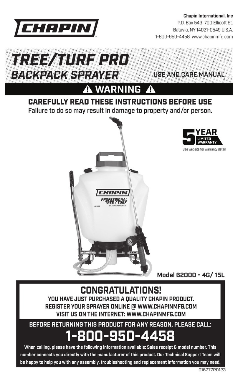 Chapin TREE/TURF PRO use and care manual
