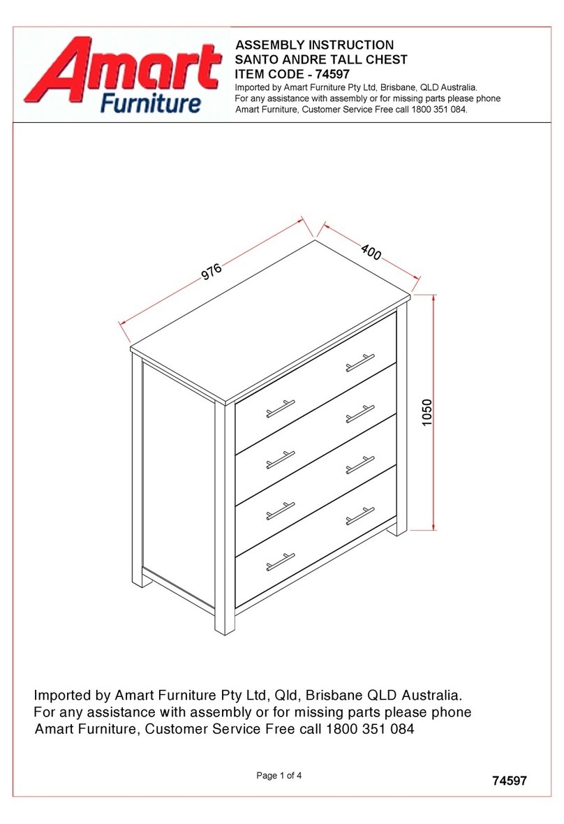 Amart Furniture SANTO ANDRE 74597 Assembly instruction Amart Furniture SANTO ANDRE 74597 Assembly instruction