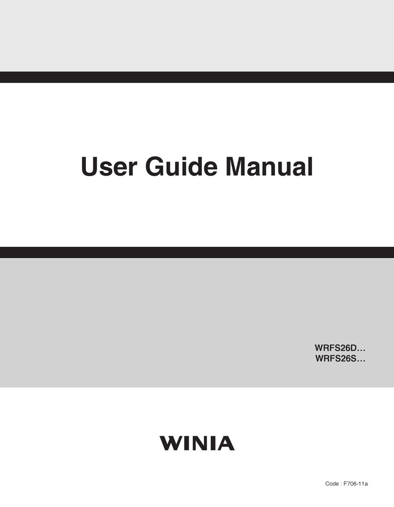 WINIA WRFS26D Series User guide manual