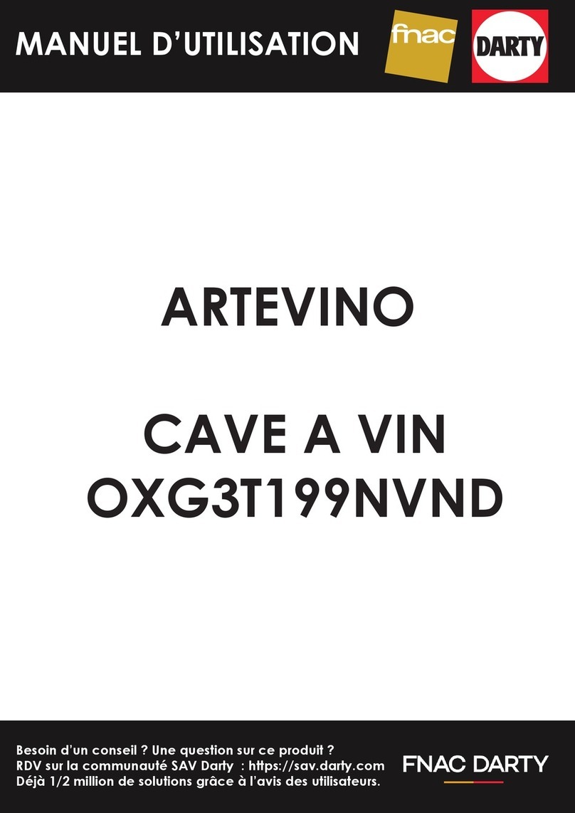 ArteVino OXYGEN OXG1T230NVD manual