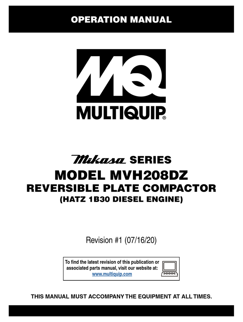 MULTIQUIP Mikasa MVH208DZ Operation manual