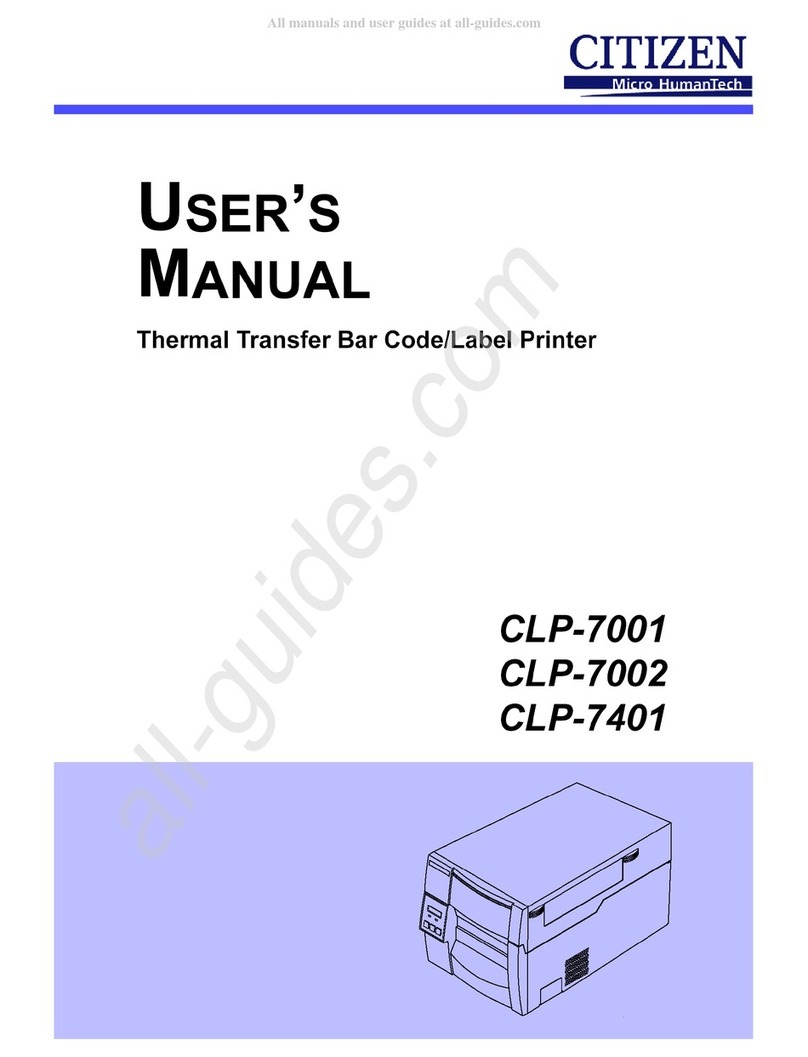 Citizen CLP-7002 user manual