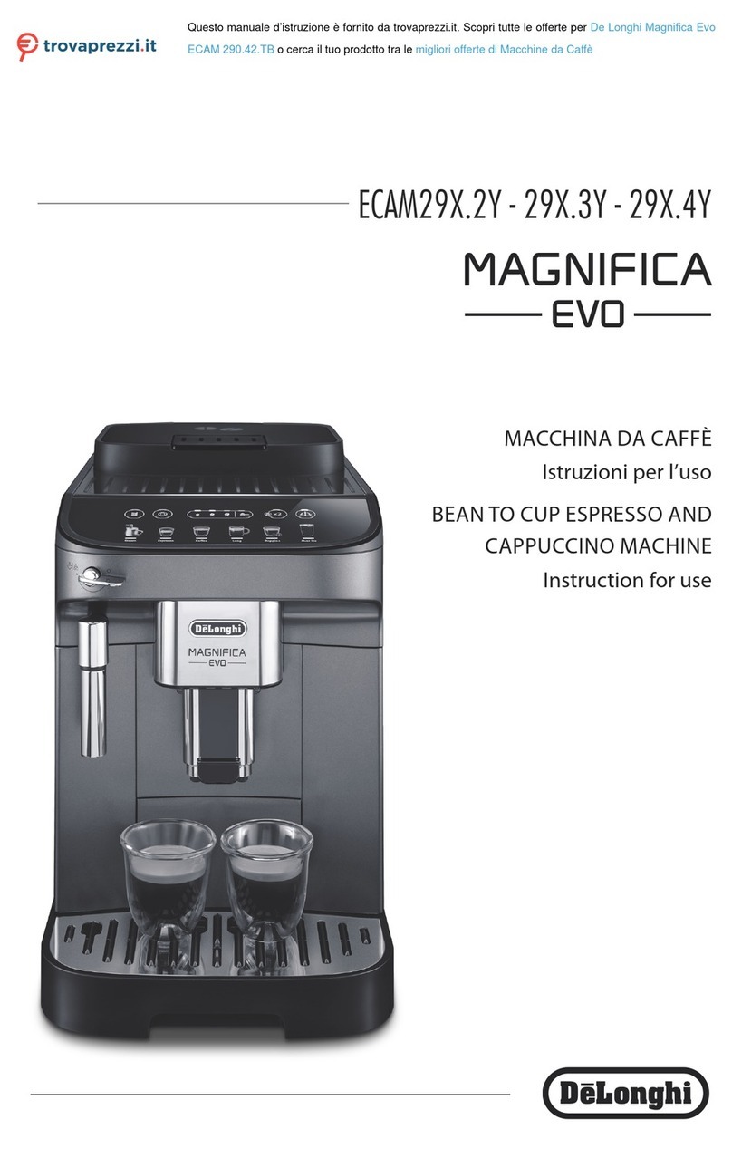 DeLonghi Magnifica Evo ECAM 29 2 Series Instructions for use