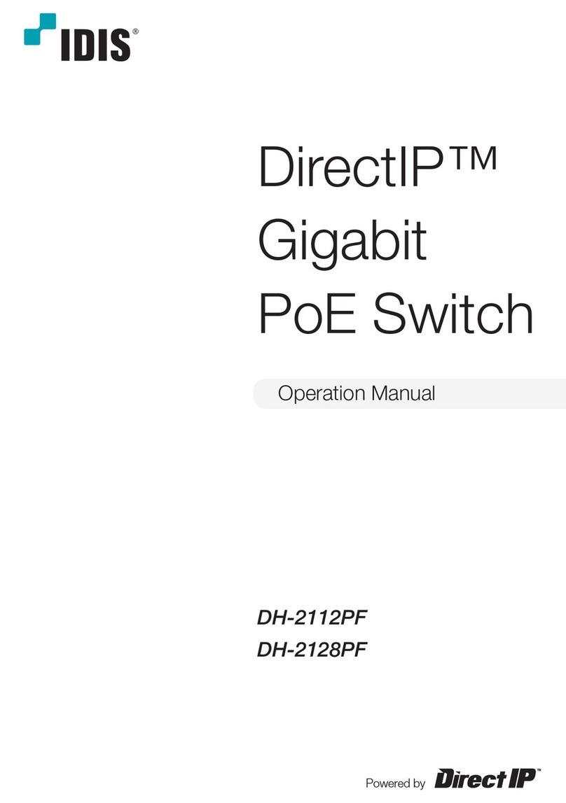 Idis DirectIP DH-2100PF Series User manual