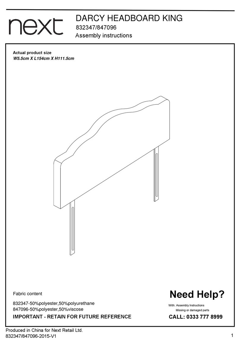Next DARCY KING 832347 User manual Next DARCY KING 832347 User manual