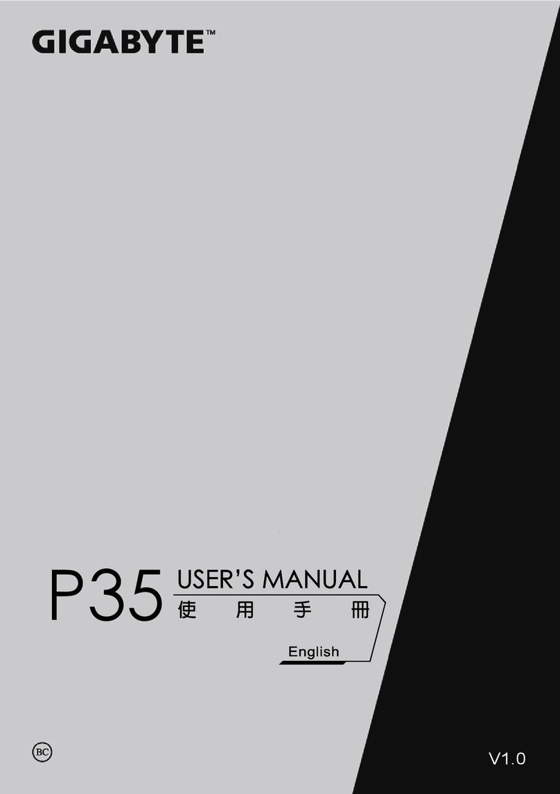 Gigabyte P35X User manual