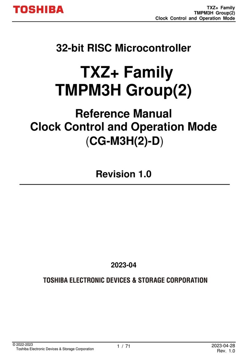 Toshiba TMPM3H User manual Toshiba TMPM3H User manual