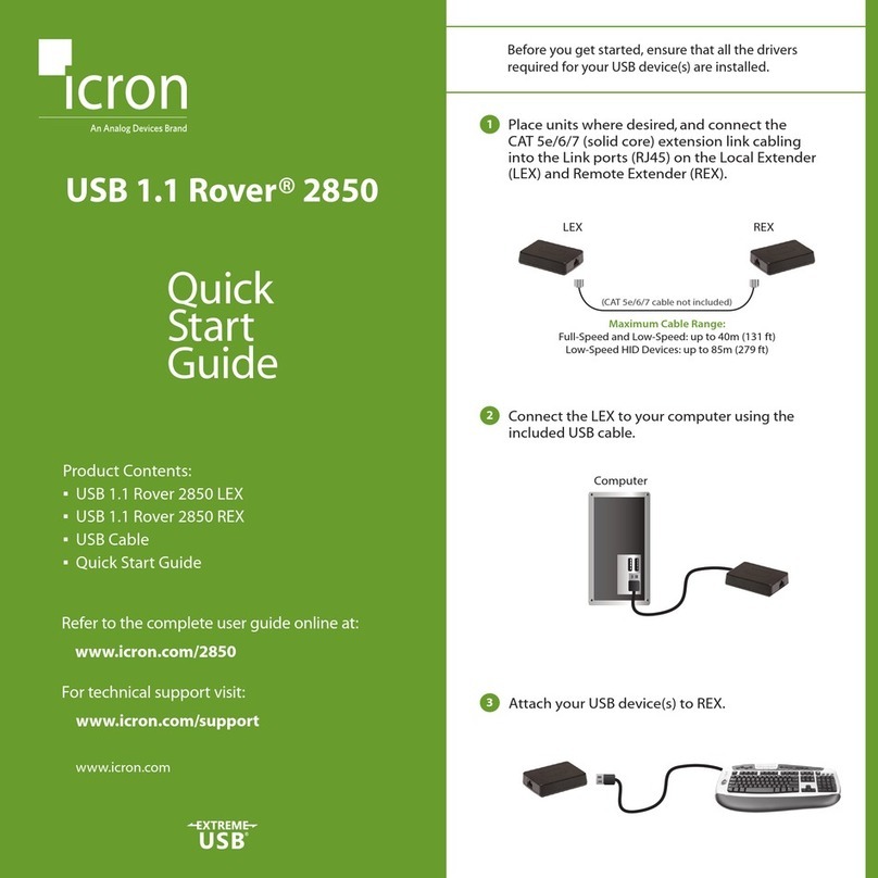 Analog Devices icron Rover 2850 quick start guide