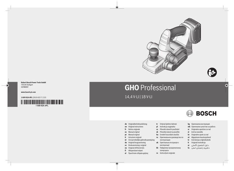 Bosch Professional GHO 18 V-L Original instructions