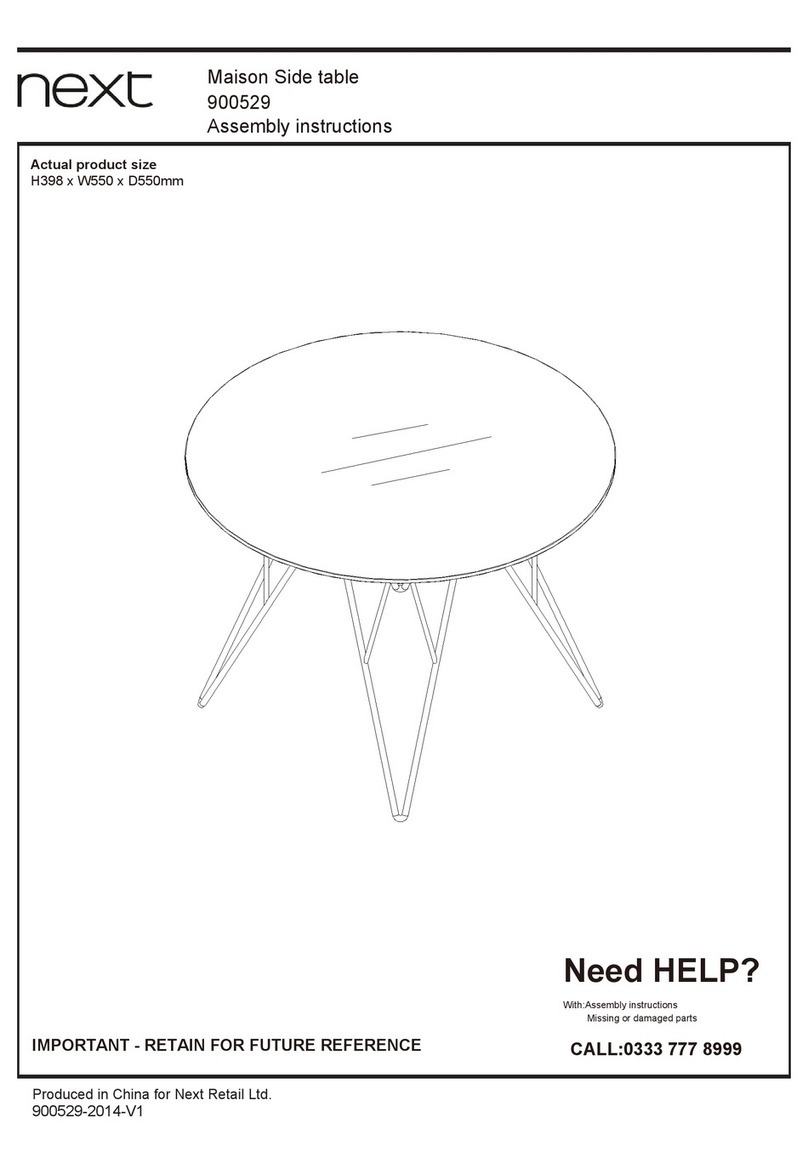 Next Maison 900529 User manual Next Maison 900529 User manual