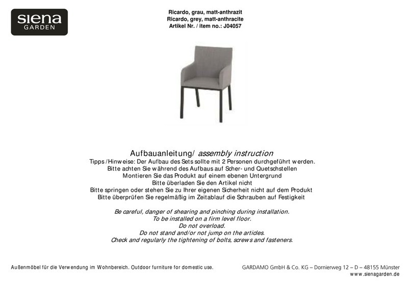 siena Balconia Ricardo J04057 Assembly instruction