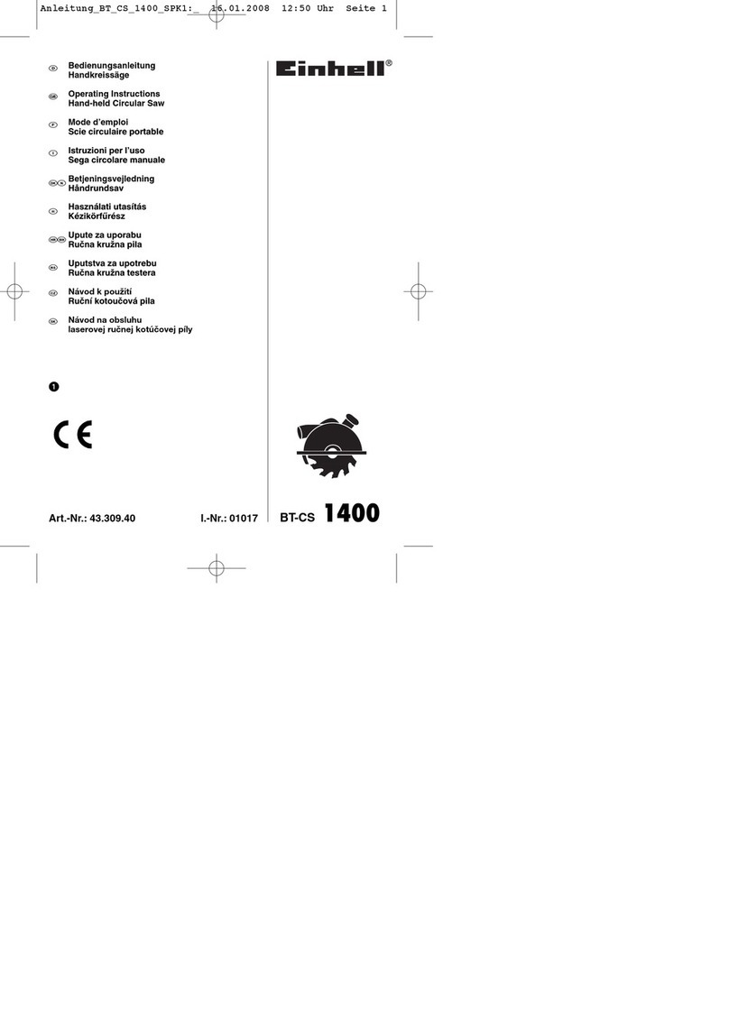 EINHELL BT-CS 1400 operating instructions