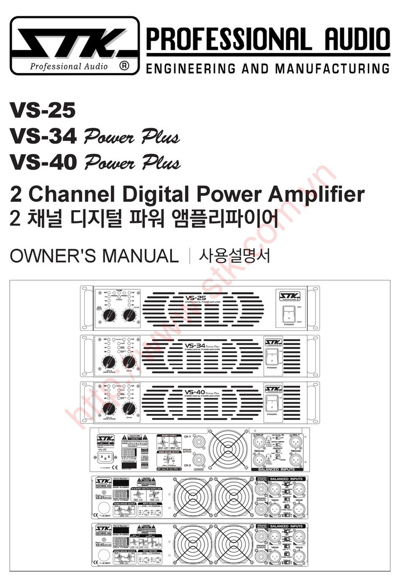 STK Professional Audio VS-25 User manual