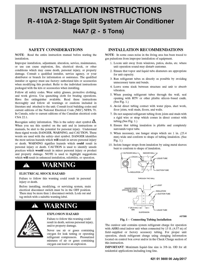 Carrier N4A7 User manual