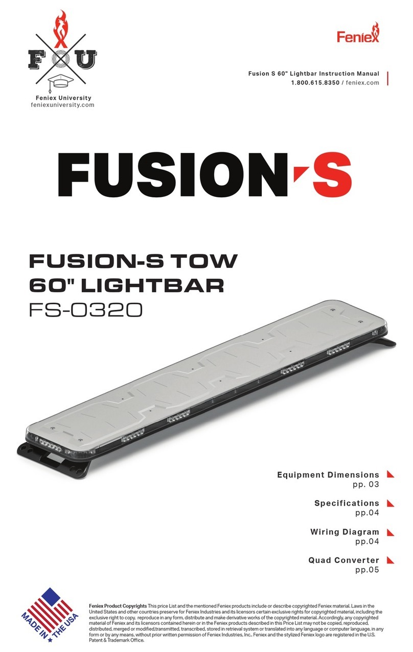 Feniex FUSION-S FS-0320 instruction manual
