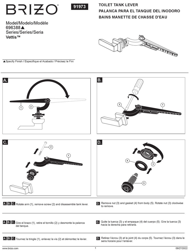 Brizo Vettis 696388 Series User manual