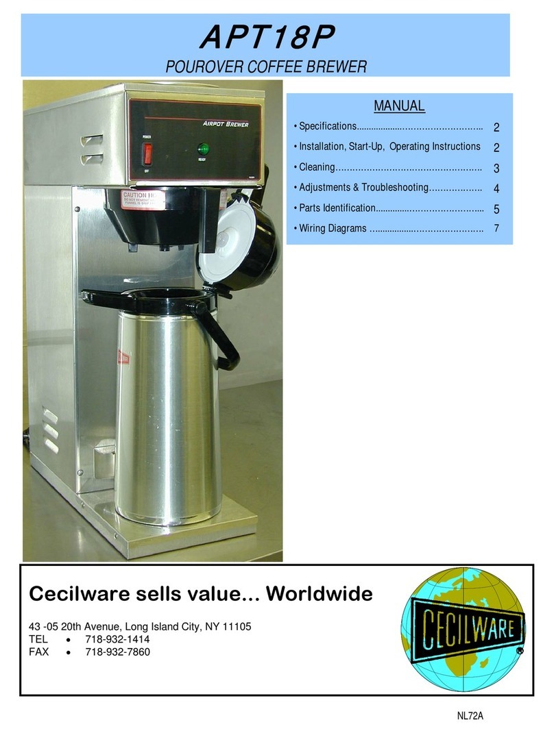 Cecilware C-2001P User manual