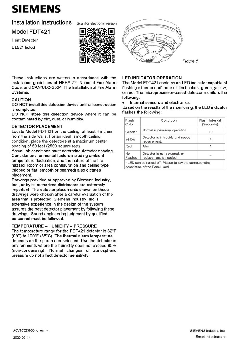 Siemens FDT421 installation instructions