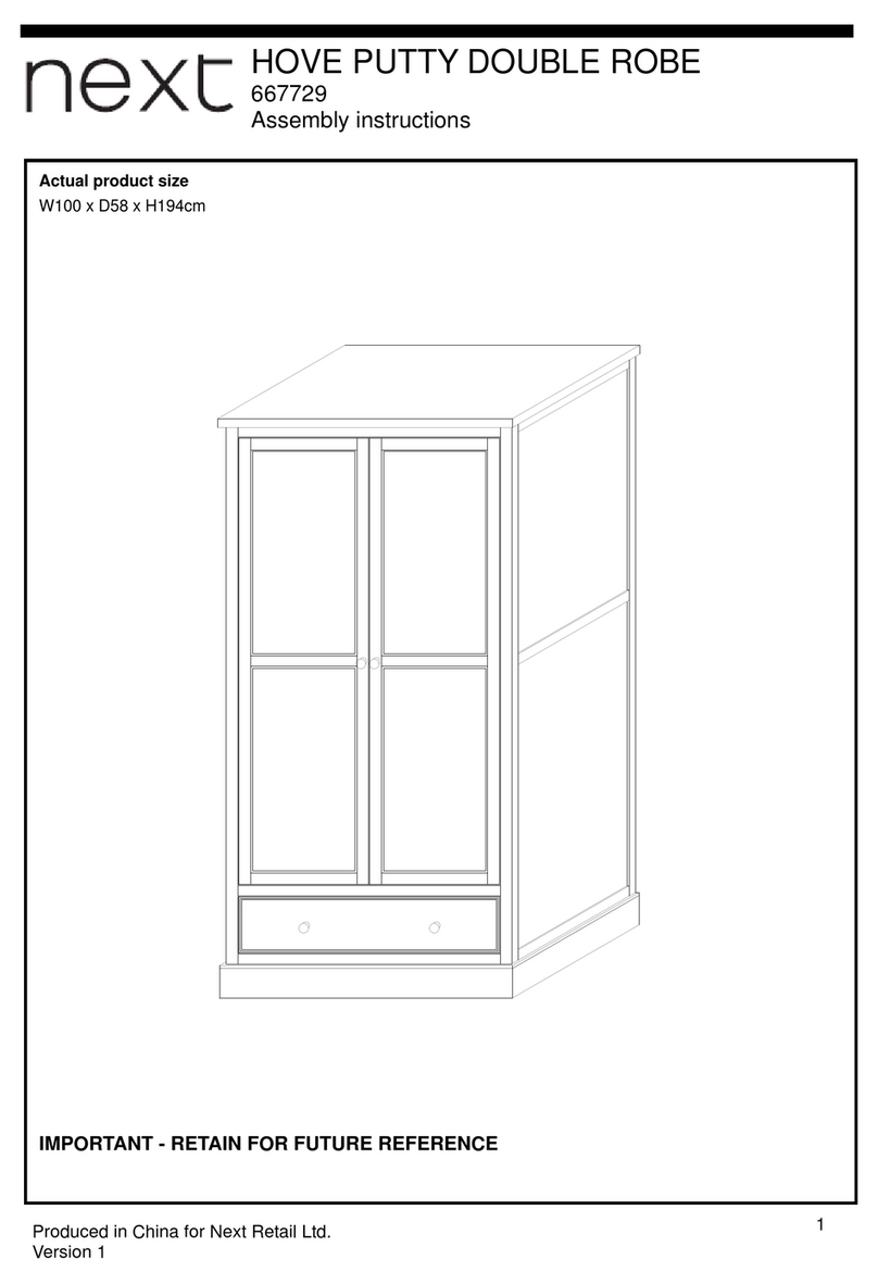Next HOVE PUTTY DOUBLE ROBE 667729 User manual Next HOVE PUTTY DOUBLE ROBE 667729 User manual