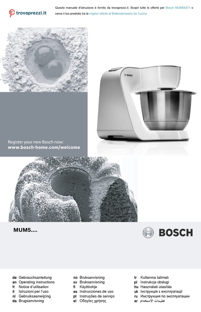 Bosch MUM54211 User manual