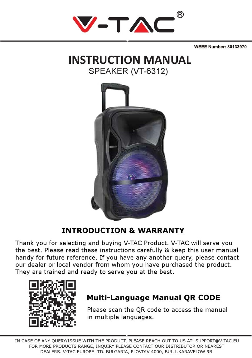 V-TAC VT-6312 instruction manual