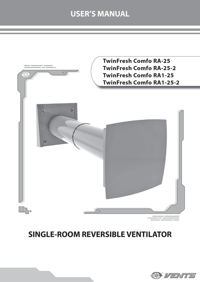 Vents TwinFresh Comfo RA-25 User manual