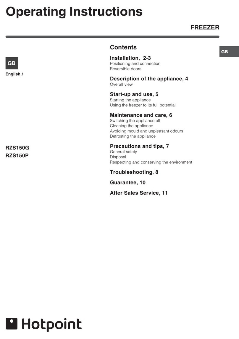 Hotpoint RZS150P User manual