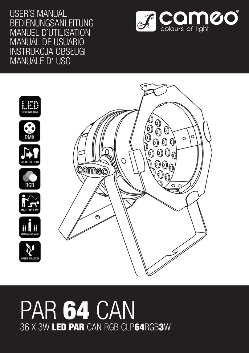 Cameo CLP64RGB3W user manual
