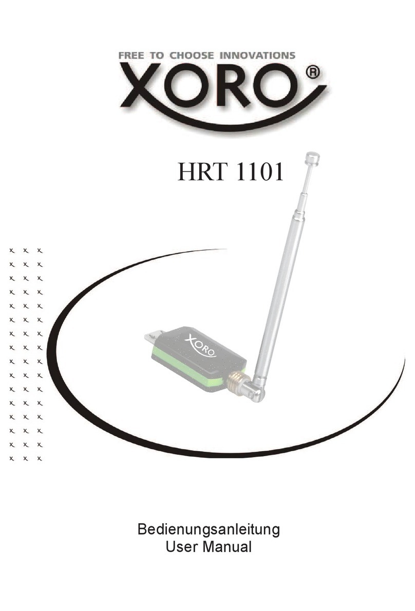 Xoro HRT 1101 user manual