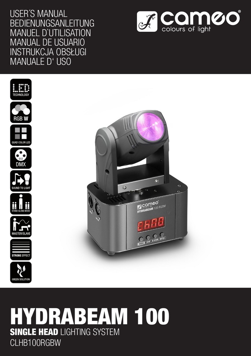 Cameo HYDRABEAM 100 User manual